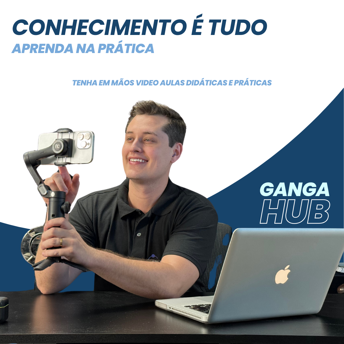Grave Bem e Ganhe Mais | GangaAcademy - Aprenda a Gravar vídeos que vendem, mesmo sem experiência