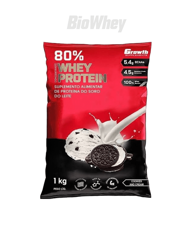 Whey Concentrado 80% Whey Protein - Growth Supplements