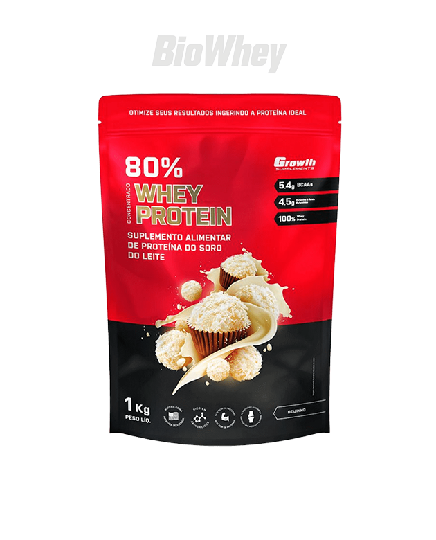 Whey Concentrado 80% Whey Protein - Growth Supplements