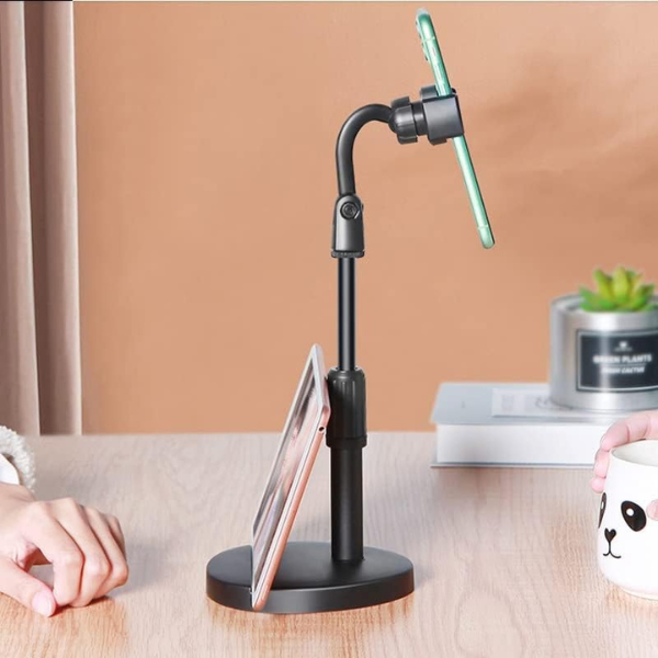 FlexStand 360 - Suporte de Mesa Ajustável para Celular com Rotação 360º