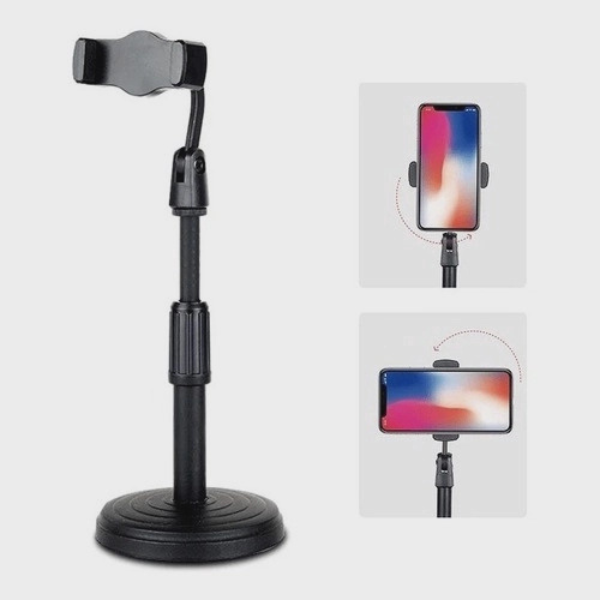 FlexStand 360 - Suporte de Mesa Ajustável para Celular com Rotação 360º