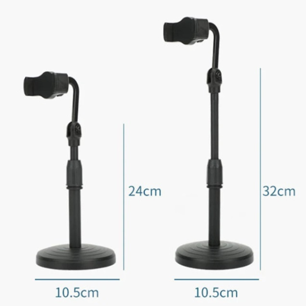 FlexStand 360 - Suporte de Mesa Ajustável para Celular com Rotação 360º