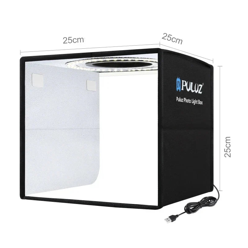 LumiBox 360 - Estúdio Portátil com Iluminação CRI 97 Fotografia de Produtos