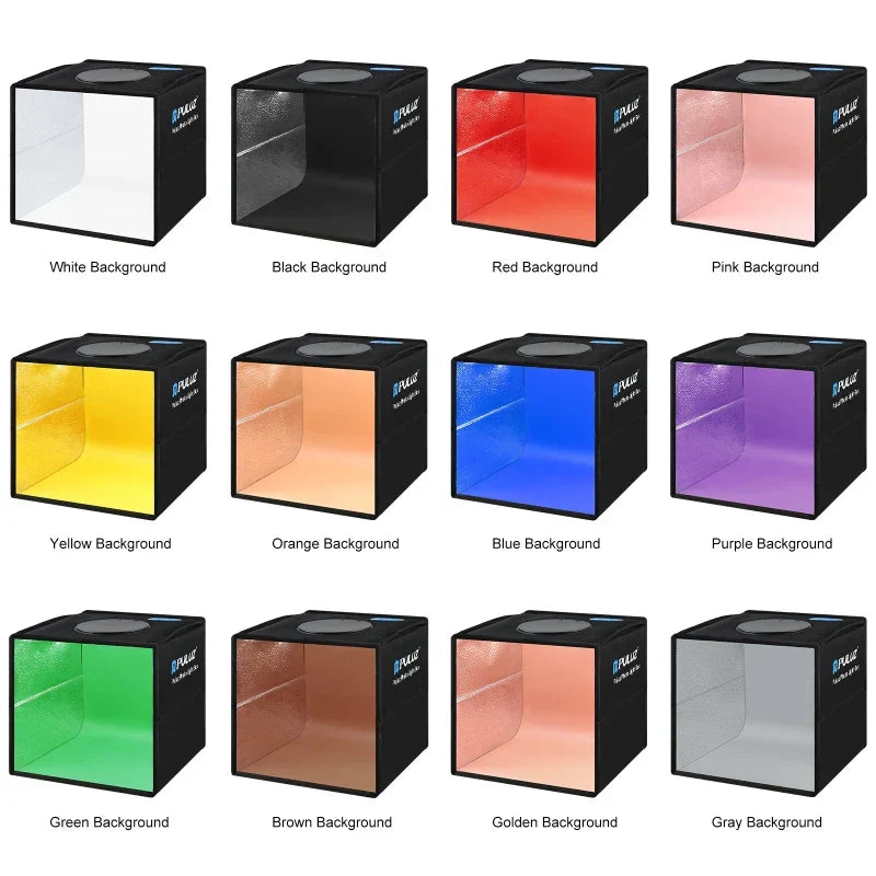 LumiBox 360 - Estúdio Portátil com Iluminação CRI 97 Fotografia de Produtos