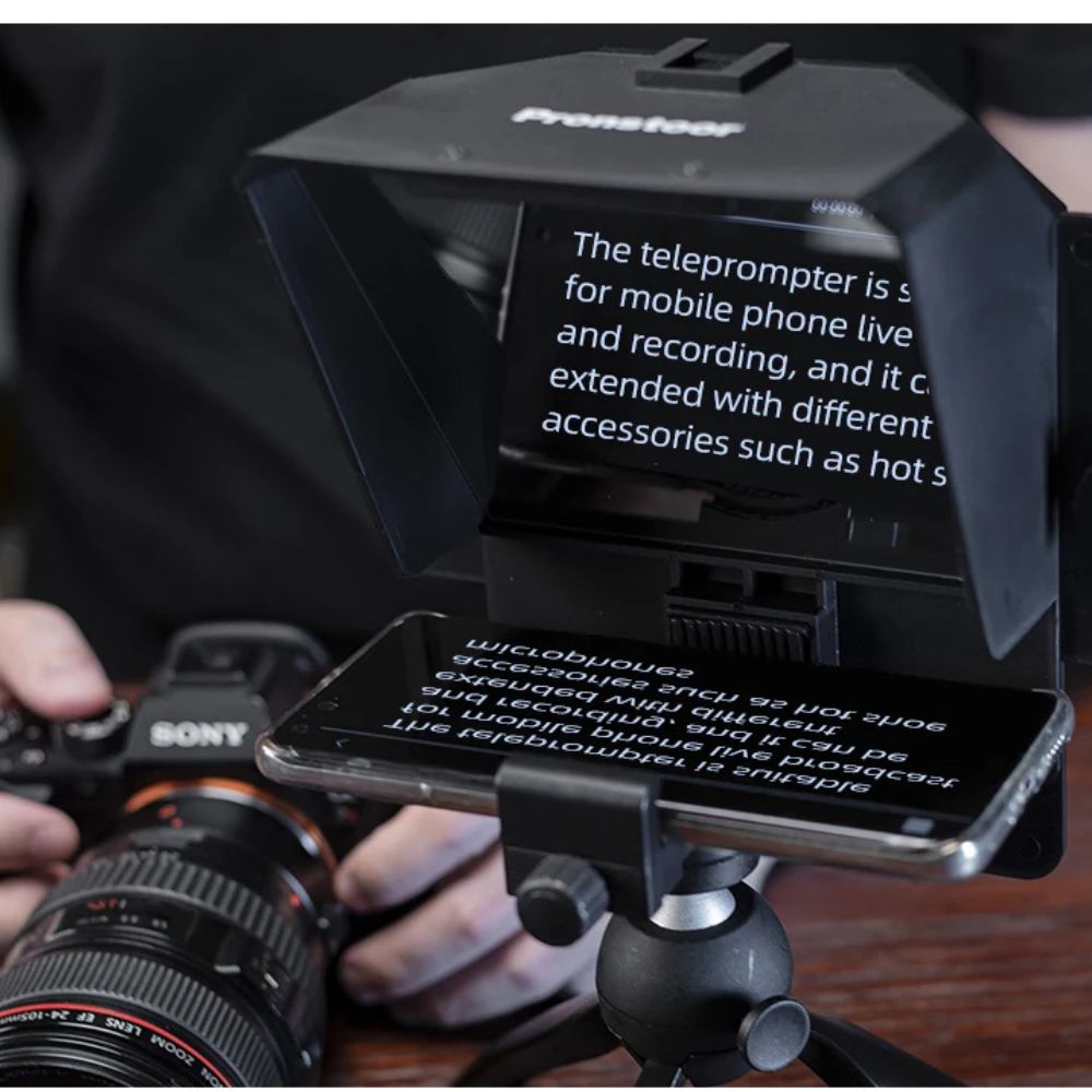 Kit ScreenPrompt - Teleprompter + Espelhamento de tela Profissional