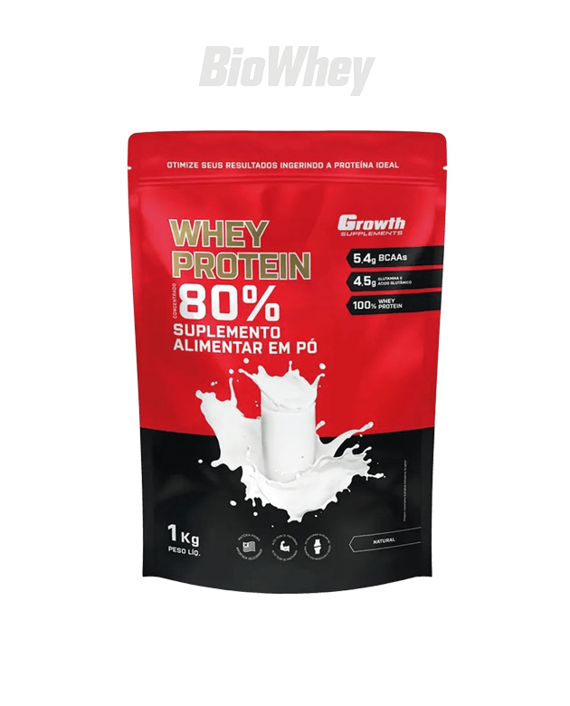 Whey Concentrado 80% Whey Protein - Growth Supplements