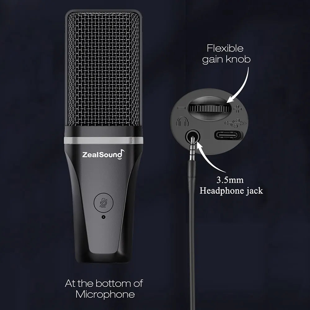 VoiceHub RGB - Microfone Avançado para Jogos, Podcasting e Streaming