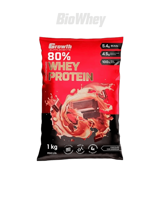 Whey Concentrado 80% Whey Protein - Growth Supplements