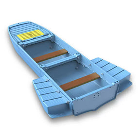 Canoa Portátil de Pesca e Lazer Dobrável 3 Partes Alta Resistência e Durabilidade
