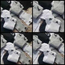Kit 12 Pares Cano Médio - Meia Esportiva [Frete Grátis]