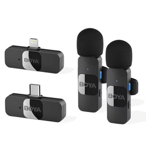 Boya BY-V2 - Microfone de Lapela Sem Fio 2.4G Premium