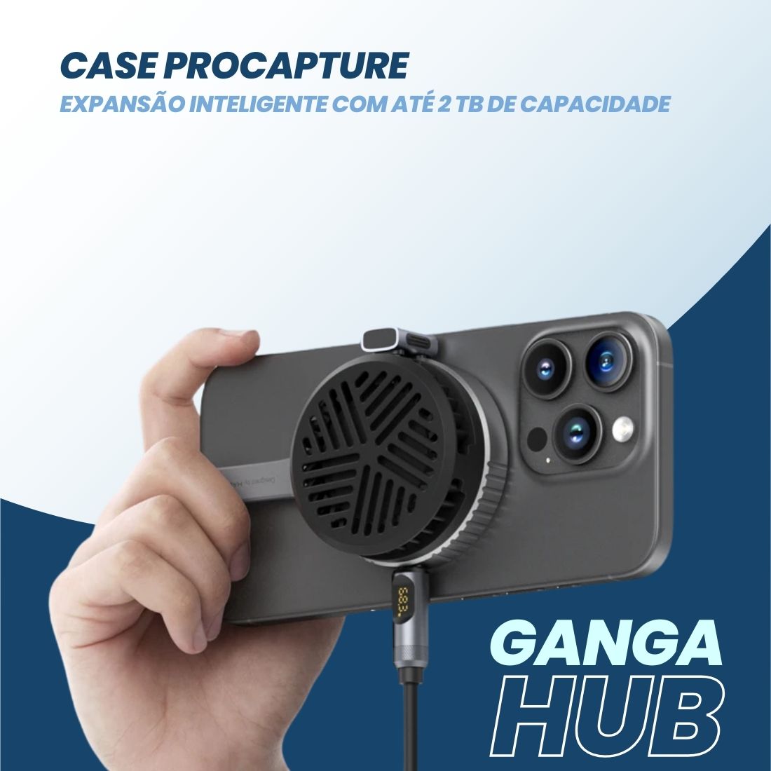 Case ProCapture - Expansão Inteligente com até 2 TB de Capacidade