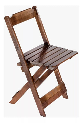 Jogo De Mesa Dobrável 70x70 C/ 4 Cadeiras Madeira Maciça Maplan