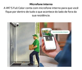 Kit 2 Câmeras De Video Wi-fi Full Hd Im7 Full Color Branca Intelbras
