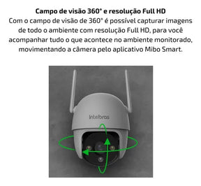 Kit 2 Câmeras De Video Wi-fi Full Hd Im7 Full Color Branca Intelbras