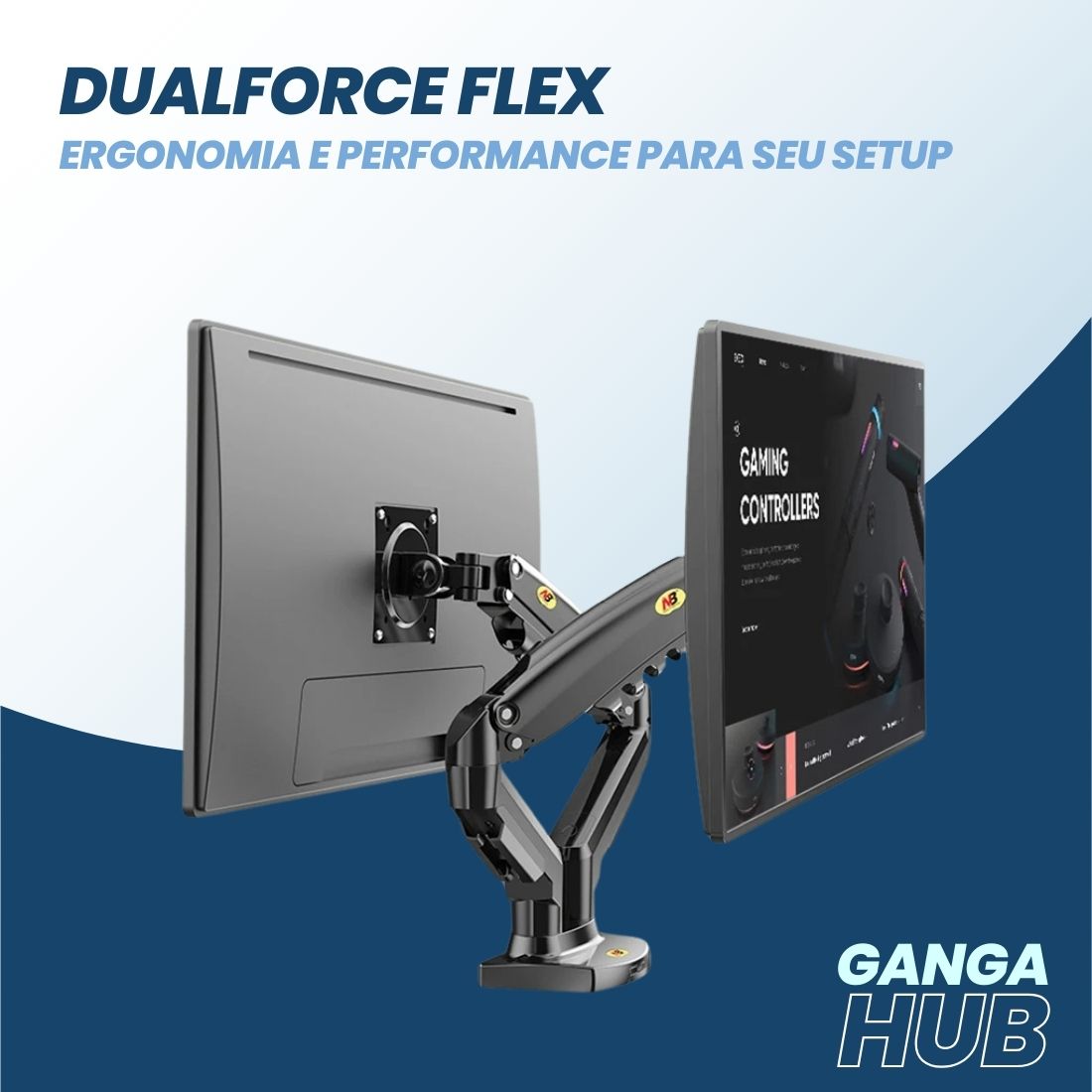 DualForce Flex - Ergonomia e performance para seu setup