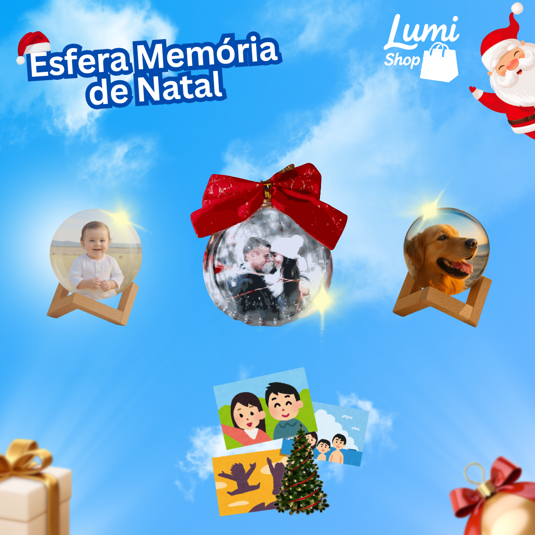 Esfera Memória de Natal™ (+brindes natalinos especiais)