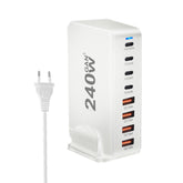 GaN Pro - Hub de Carga Rápida 8 em 1 Carregador USB-C 240W