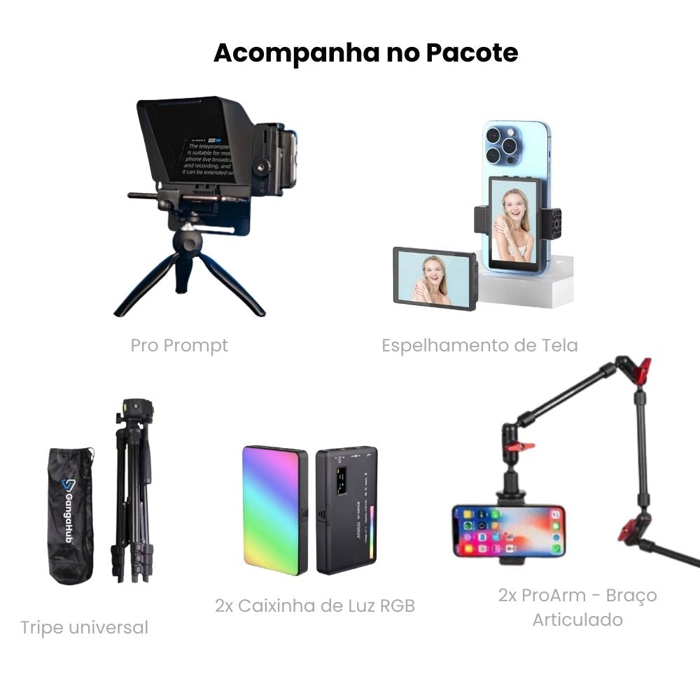 Kit ScreenPrompt Plus - Hub completo profissional para criação de conteúdo