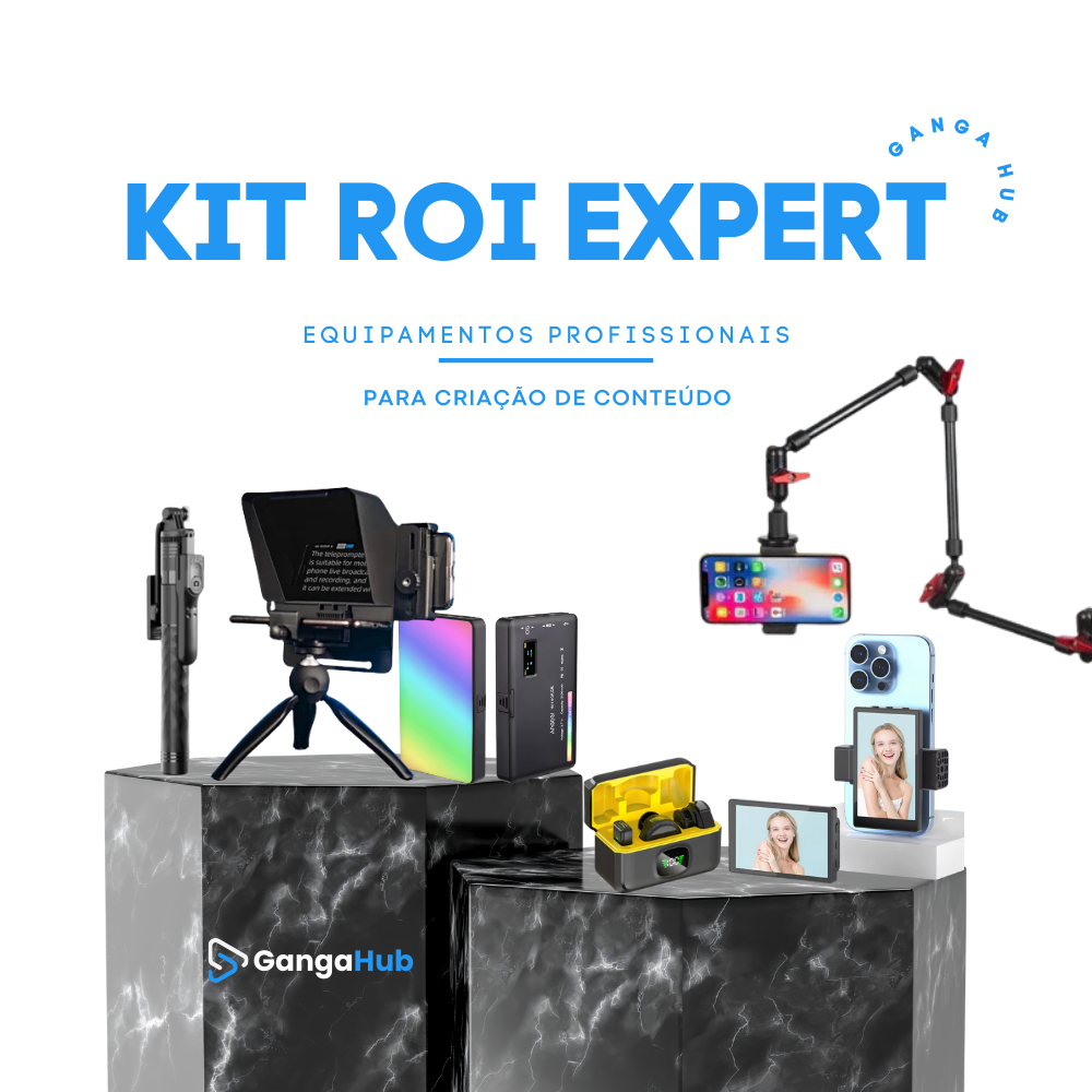 Kit ROI Expert - Equipamentos Profissionais para Criação de Conteúdo