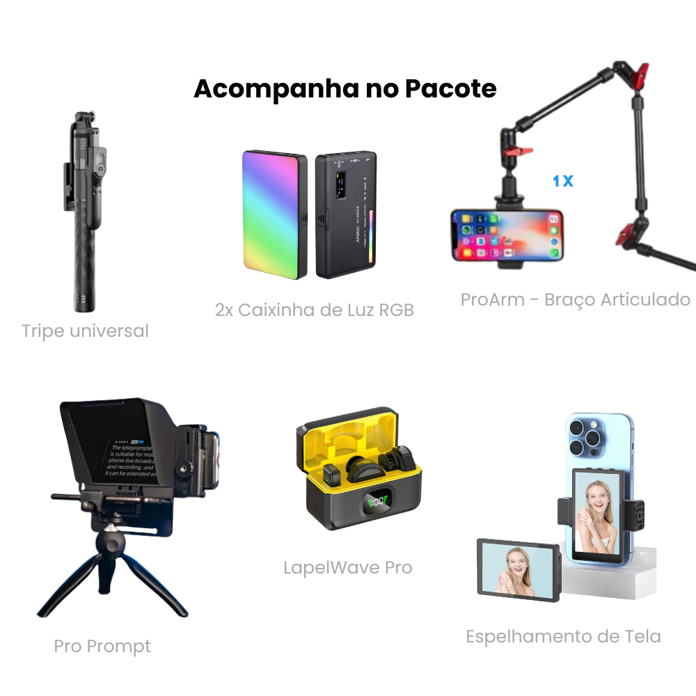 Kit ROI Expert - Equipamentos Profissionais para Criação de Conteúdo