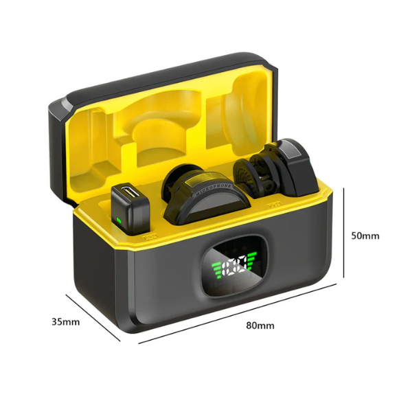 LapelWave Pro - Microfone de Lapela Sem Fio para iPhone, Android e Type-C