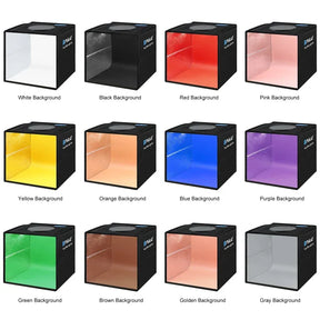 LumiBox 360 - Estúdio Portátil com Iluminação CRI 97 Fotografia de Produtos
