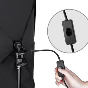 ProLight Studio - Softbox de Iluminação Profissional com Tripé