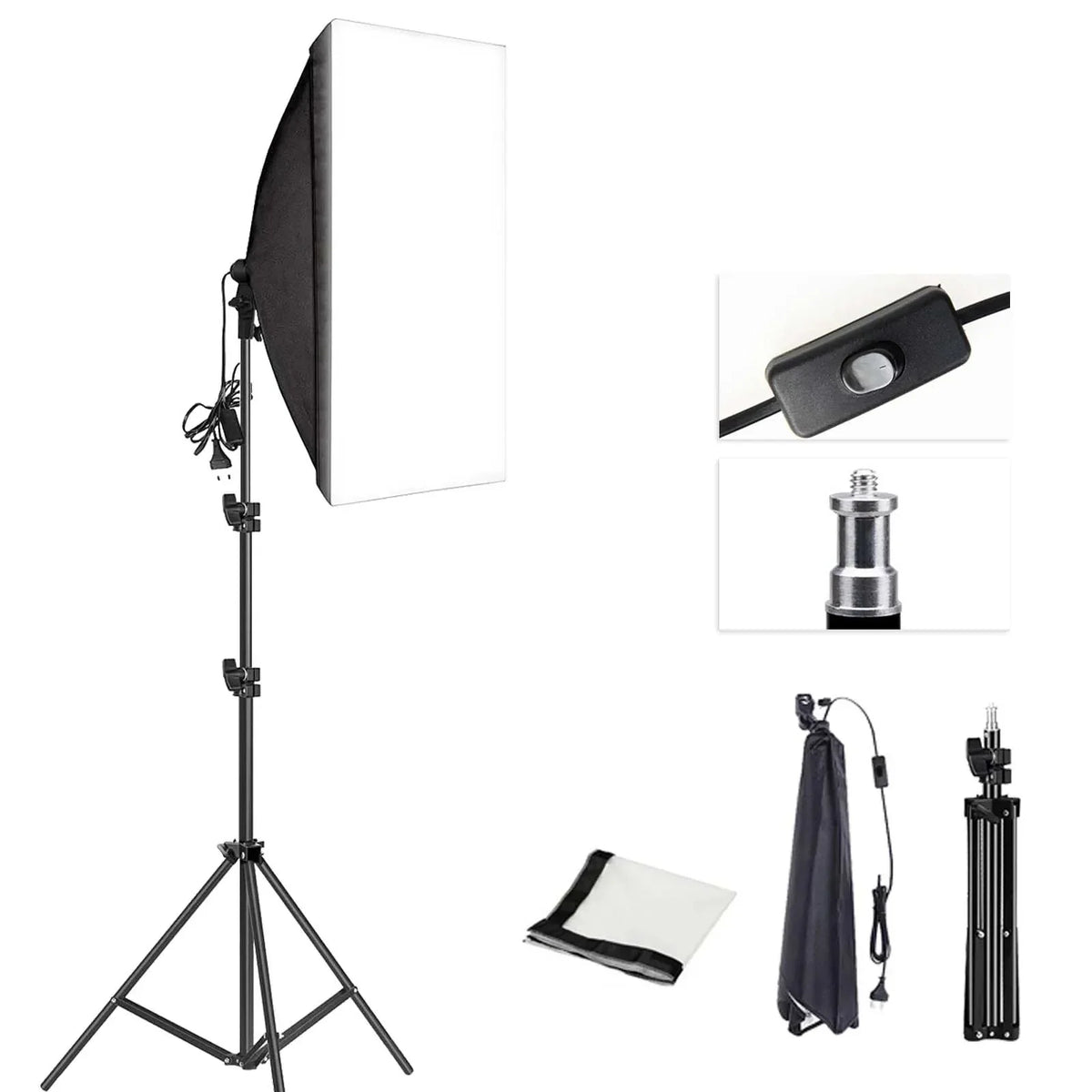 ProLight Studio - Softbox de Iluminação Profissional com Tripé