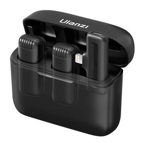SoundMax Dual - Microfone Sem Fio Lapela Ulanzi J12 para Gravações e Lives