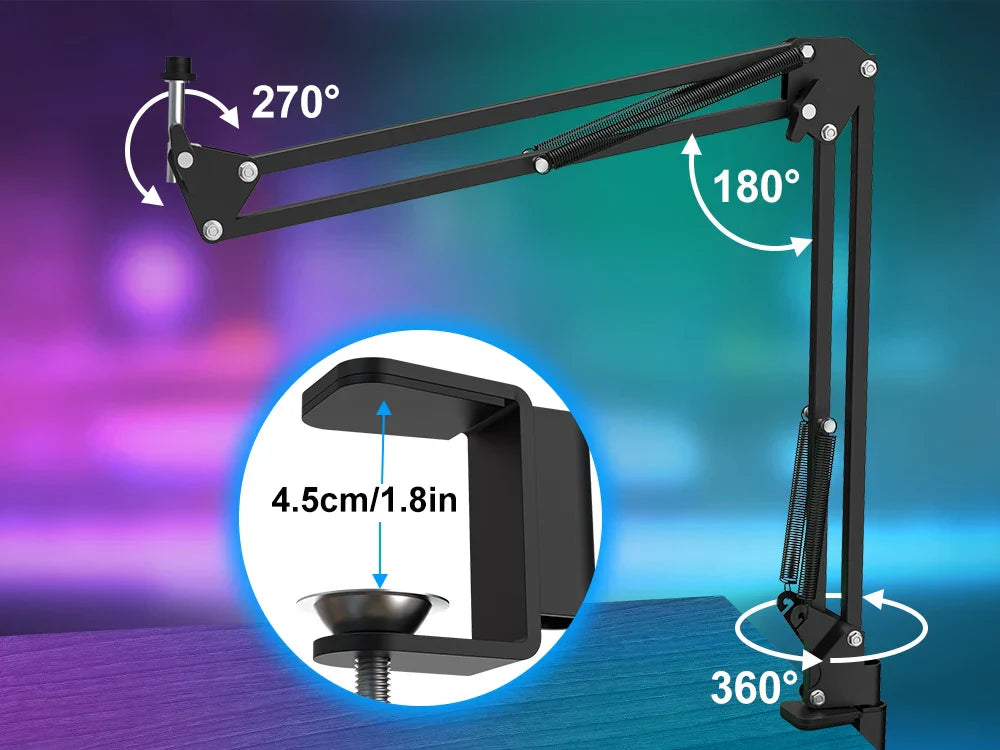 VoiceHub RGB - Microfone Avançado para Jogos, Podcasting e Streaming
